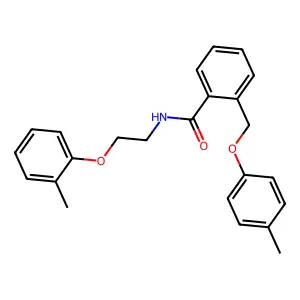 N-[2-(2-methylphenoxy)ethyl]-2-[(4-methylphenoxy)methyl]benzamide structure