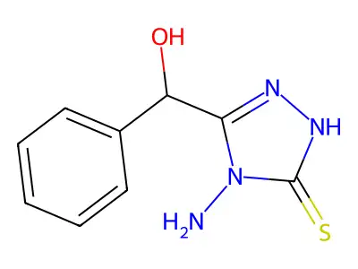 (4-amino-5-sulfanyl-4H-1,2,4-triazol-3-yl)(phenyl)methanol structure