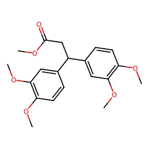 Methyl 3,3-bis(3,4-dimethoxyphenyl)propanoate structure
