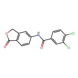 3,4-dichloro-N-(1-oxo-3H-2-benzofuran-5-yl)benzamide structure