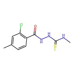 2-(2-chloro-4-methylbenzoyl)-N-methylhydrazinecarbothioamide structure