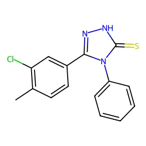 5-(3-Chloro-4-Methylphenyl)-4-Phenyl-4H-1,2,4-Triazole-3-Thiol structure