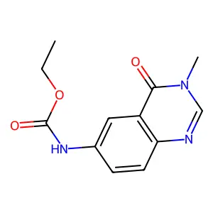 乙基 N-(3-甲基-4-氧代喹唑啉-6-基)氨基甲酸酯 structure