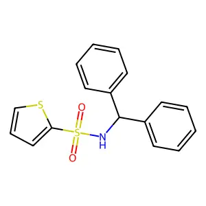 N-benzhydrylthiophene-2-sulfonamide structure