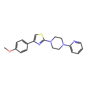 4-(4-Methoxyphenyl)-2-(4-pyridin-2-ylpiperazin-1-yl)-1,3-thiazole structure