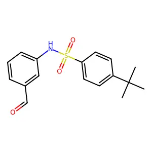 4-tert-butyl-N-(3-formylphenyl)benzenesulfonamide structure