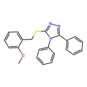 3-[(2-Methoxyphenyl)methylsulfanyl]-4,5-diphenyl-1,2,4-triazole structure