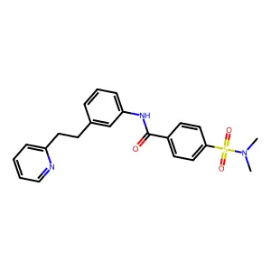 4-(dimethylsulfamoyl)-N-[3-(2-pyridin-2-ylethyl)phenyl]benzamide structure