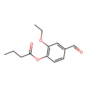 2-Ethoxy-4-formylphenyl butanoate structure