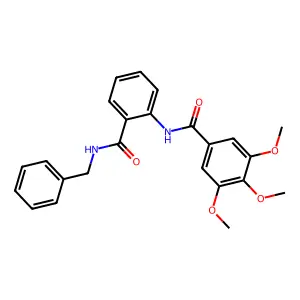 N-[2-(benzylcarbamoyl)phenyl]-3,4,5-trimethoxybenzamide structure