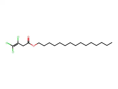 Pentadecyl 3,4,4-trichlorobut-3-enoate structure