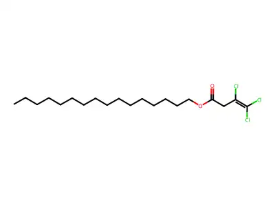 Hexadecyl 3,4,4-trichlorobut-3-enoate structure