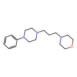 4-[3-(4-Phenylpiperazin-1-yl)propyl]morpholine structure