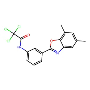 3-cinnamylidene-5-(5,6,7,8-tetrahydronaphthalen-2-yl)furan-2-one structure
