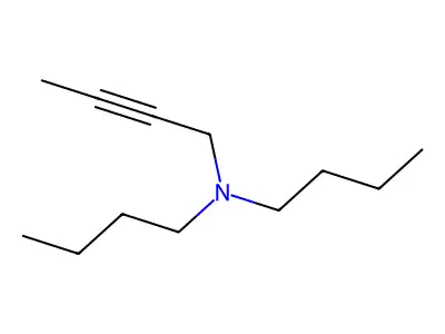 N-butyl-N-but-2-ynylbutan-1-amine structure