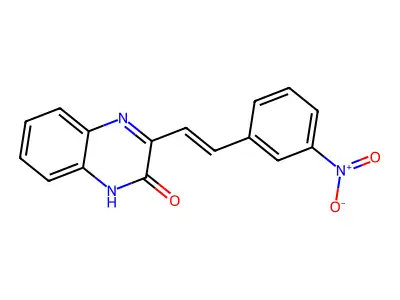 3-[2-(3-Nitrophenyl)ethenyl]quinoxalin-2(1h)-one structure