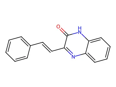 3-(2-Phenylethenyl)quinoxalin-2(1h)-one structure
