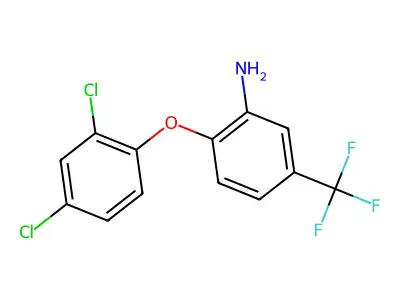 2-(2,4-Dichlorophenoxy)-5-(trifluoromethyl)aniline structure
