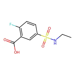 5-(Ethylsulfamoyl)-2-fluorobenzoic acid structure