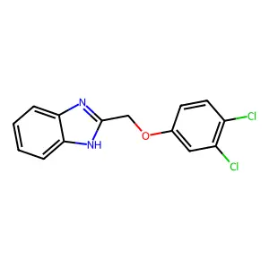 2-[(3,4-dichlorophenoxy)methyl]-1H-benzimidazole structure