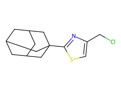 2-(1-Adamantyl)-4-(chloromethyl)-1,3-thiazole structure