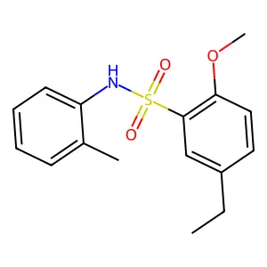 5-ethyl-2-methoxy-N-(2-methylphenyl)benzenesulfonamide structure