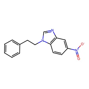 5-nitro-1-(2-phenylethyl)-1H-benzimidazole structure