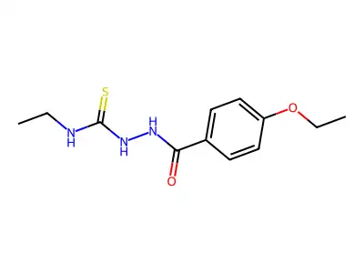 2-(4-ethoxybenzoyl)-N-ethylhydrazinecarbothioamide structure