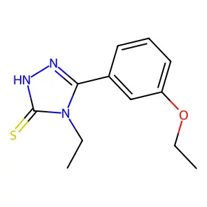 5-(3-ethoxyphenyl)-4-ethyl-4H-1,2,4-triazole-3-thiol structure