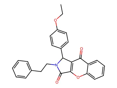 1-(4-Ethoxyphenyl)-2-(2-phenylethyl)-1,2-dihydrochromeno[2,3-c]pyrrole-3,9-dione structure