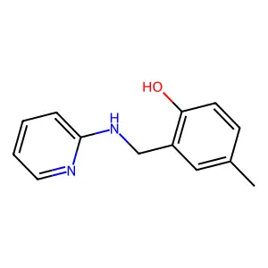 4-Methyl-2-{[(pyridin-2-yl)amino]methyl}phenol structure