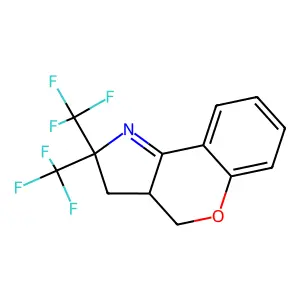 2,2-bis(trifluoromethyl)-3a,4-dihydro-3H-chromeno[4,3-b]pyrrole structure