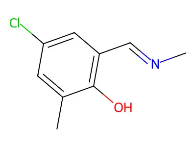 4-Chloro-alpha(sup 2)-(methylimino)-2,6-xylenol structure