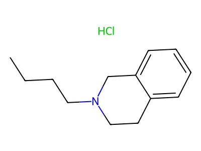 1,2,3,4-Tetrahydro-2-butylisoquinoline hydrochloride structure