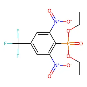 Diethyl [2,6-dinitro-4-(trifluoromethyl)phenyl]phosphonate structure