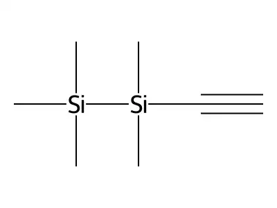 (Pentamethyldisilyl)acetylene structure