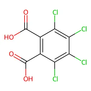 Tetrachlorophthalic acid structure