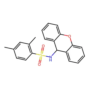 2,4-Dimethyl-n-(9h-xanthen-9-yl)benzenesulfonamide structure