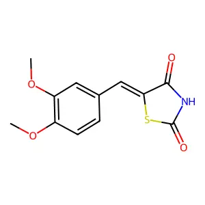 5-[(3,4-Dimethoxyphenyl)methylene]-2,4-thiazolidinedione structure