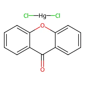 Dichloromercury; xanthen-9-one structure