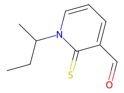1-Sec-butyl-2-thioxo-1,2-dihydropyridine-3-carbaldehyde structure