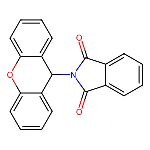 2-(9H-xanthen-9-yl)isoindole-1,3-dione structure