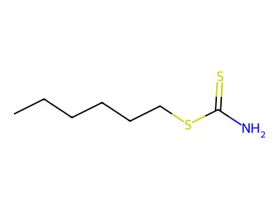Hexyl carbamodithioate structure