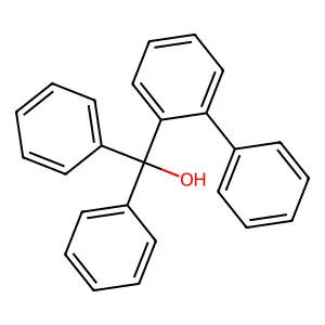 Diphenyl-(2-phenylphenyl)methanol structure