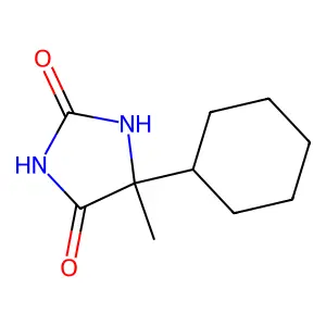 5-Cyclohexyl-5-methylimidazolidine-2,4-dione structure
