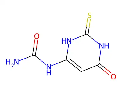 (4-oxo-2-sulfanylidene-1H-pyrimidin-6-yl)urea structure