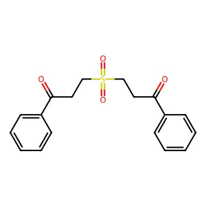 3,3'-Sulfonylbis(1-phenylpropan-1-one) structure