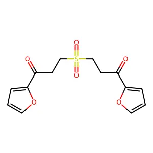 3,3'-Sulfonylbis[1-(furan-2-yl)propan-1-one] structure