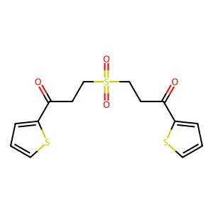 3,3'-Sulfonylbis[1-(thiophen-2-yl)propan-1-one] structure