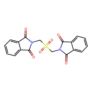 2,2'-[Sulfonylbis(methylene)]di(1H-isoindole-1,3(2H)-dione) structure